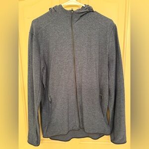 Lululemon Men’s Full Zip Hoodie | Heathered Navy Blue | Size M
